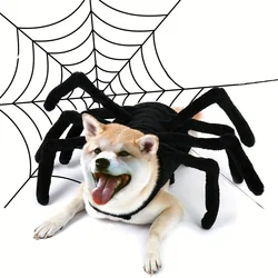 Pet Halloween Funny Spider Chest Back Kreatywny kostium pająka dla psa Pet Halloween Cosplay Dress Up Akcesoria do kostiumów