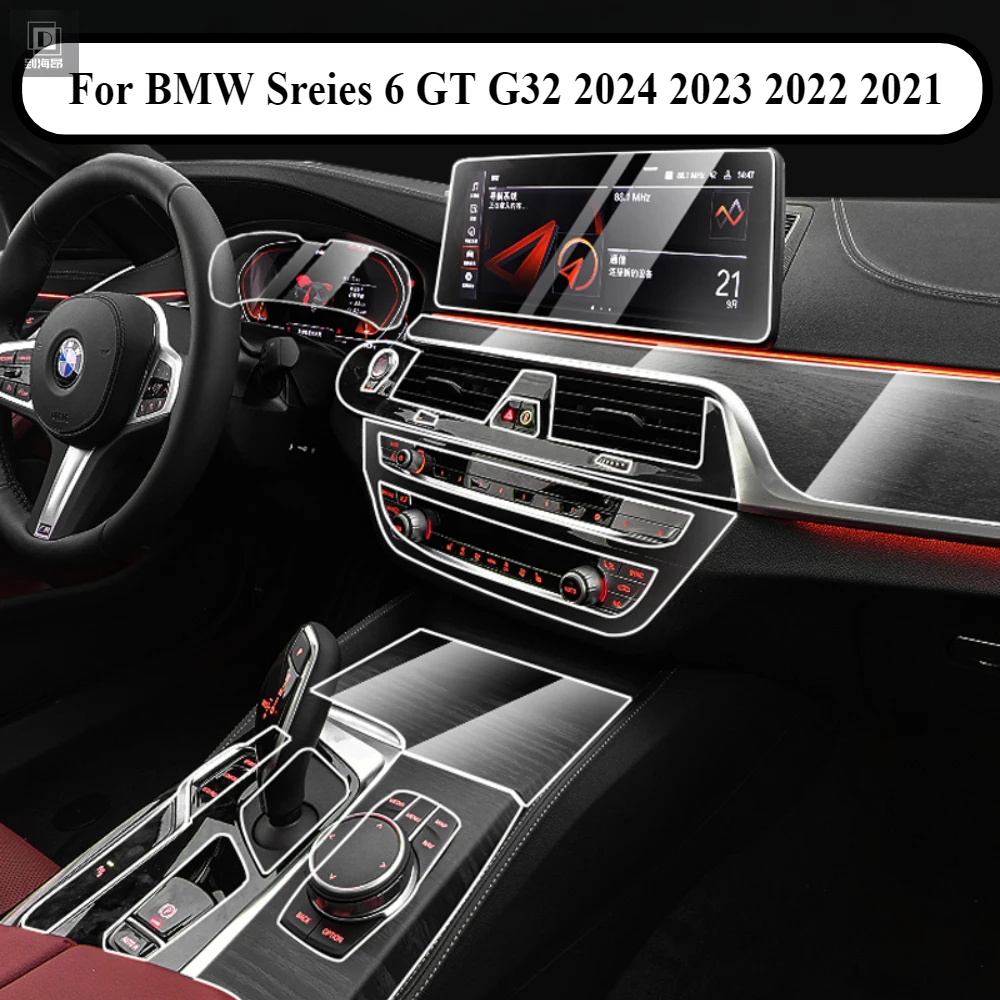 For BMW Sreies 6 GT G32 2024 2023 PPF Protection Film Accessories Interior Transparent TPU Navigation Gear Panel Center Console