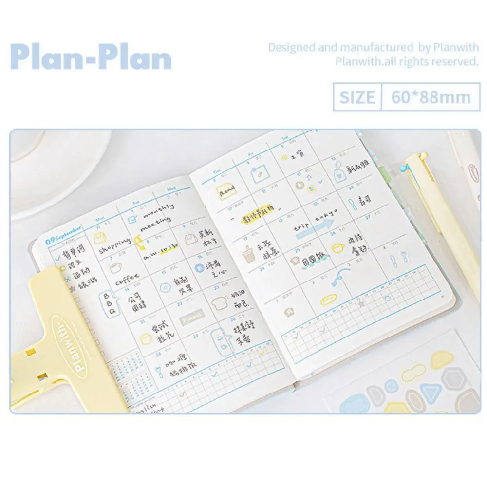

PET/Paper Label Stickers Self-adhesive Writable Memo Note Pad School Stationery Muilti-Functional Index Tag Sticker Book Marking