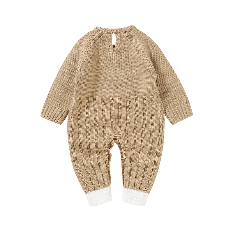 Baby Rompers Knitted Spring Autumn Long Sleeve Newborn Infant Boys Girls Jumpsuits Playsuits One Pieces Winter Children Overalls