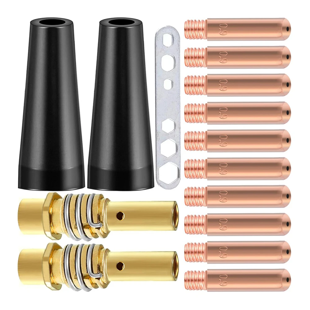 For MIG Contact Tips Kit Replacement Gasless Nozzles For MAG Equipment For AK15 For MB-15 Welding Torches Accessories