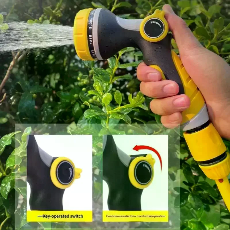Garden Hose Nozzle Sprayer High Pressure 10 Adjustable Modes Heavy Duty for RV Washing Plant Watering