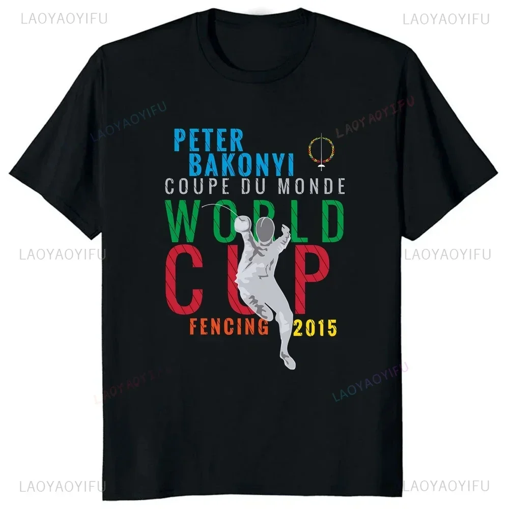 Fencing and Other Sports Are Meaningless Printed T-shirt Top Summer Trend Unisex Shirt Pattern Olive Fencing Oversized T-shirt