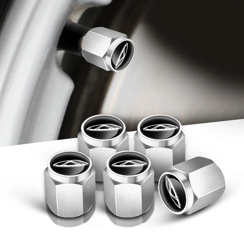 Para Chery Jaecoo J6 J7 J8 Phev: 5 Peças de Tampas de Válvula de Pneu de Metal para Rodas de Carro, Acessórios de Decoração Automotiva