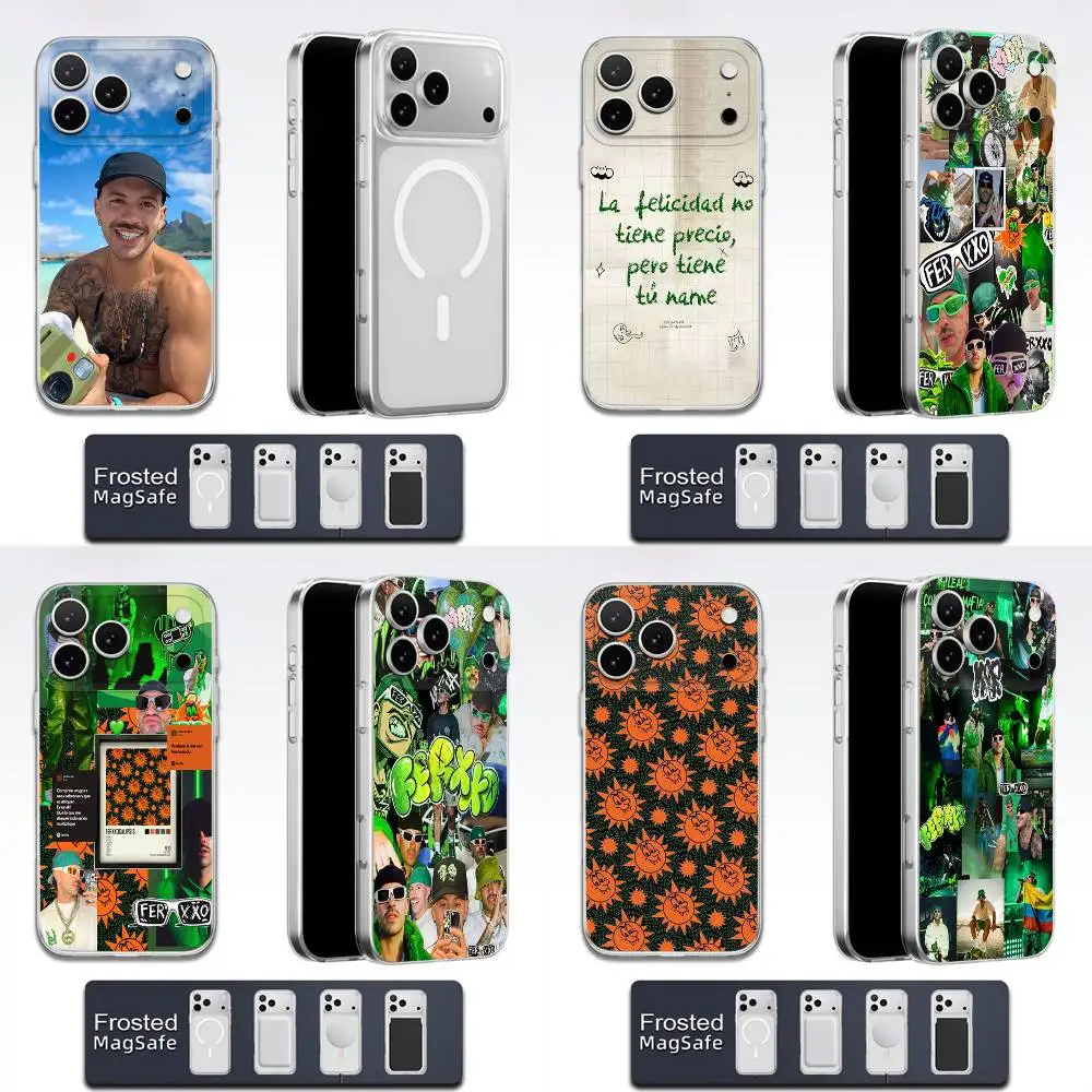 

Singer F-Feid Ferxxo SIXDO Phone Case For iPhone 17,16,15,14,13,12,11,Pro,Max,Plus,E,Air,Mini Magsafe Transparent