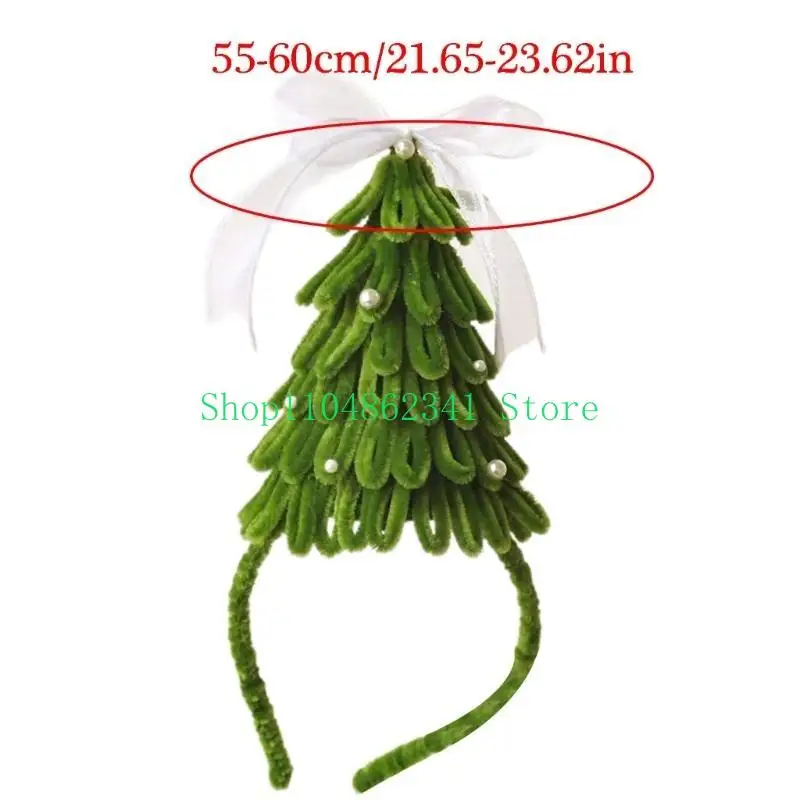 5ASD Christmas Tree Hairhoop Family Family Family Head Bash Holiday Party Supply