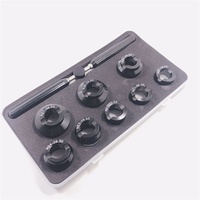 Watch Repair Tools Kit Titanium Alloy Watch Back Case Opener Closer Wrench Grooved Dies Chuck Set 18.5mm-36.5mm For Rolex Tudor