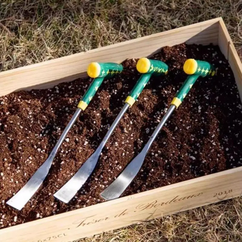 C New Garlic Digging Shovel Agricultural Stainless Steel Flower Shovel Gardening Weeding Dig Herbs Shovel Garden Tool