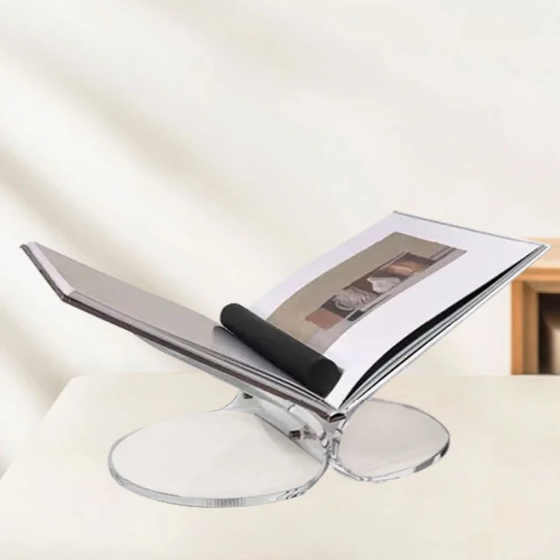 Nordic Magazine Racks Creative Transparent Magazine Rack Desk Organizer Office Books Shelf Simple Home Decoration Display Stand