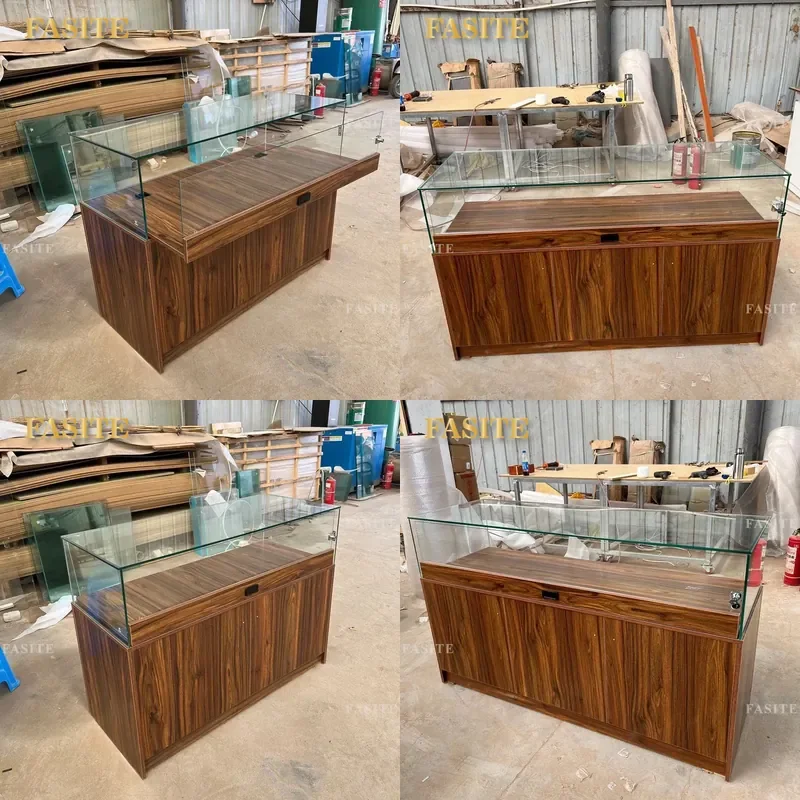 For Museum Showcase Calligraphy Painting Antique Jade Relics Display Cabinet Independent Counter Glass Case Factory Direct