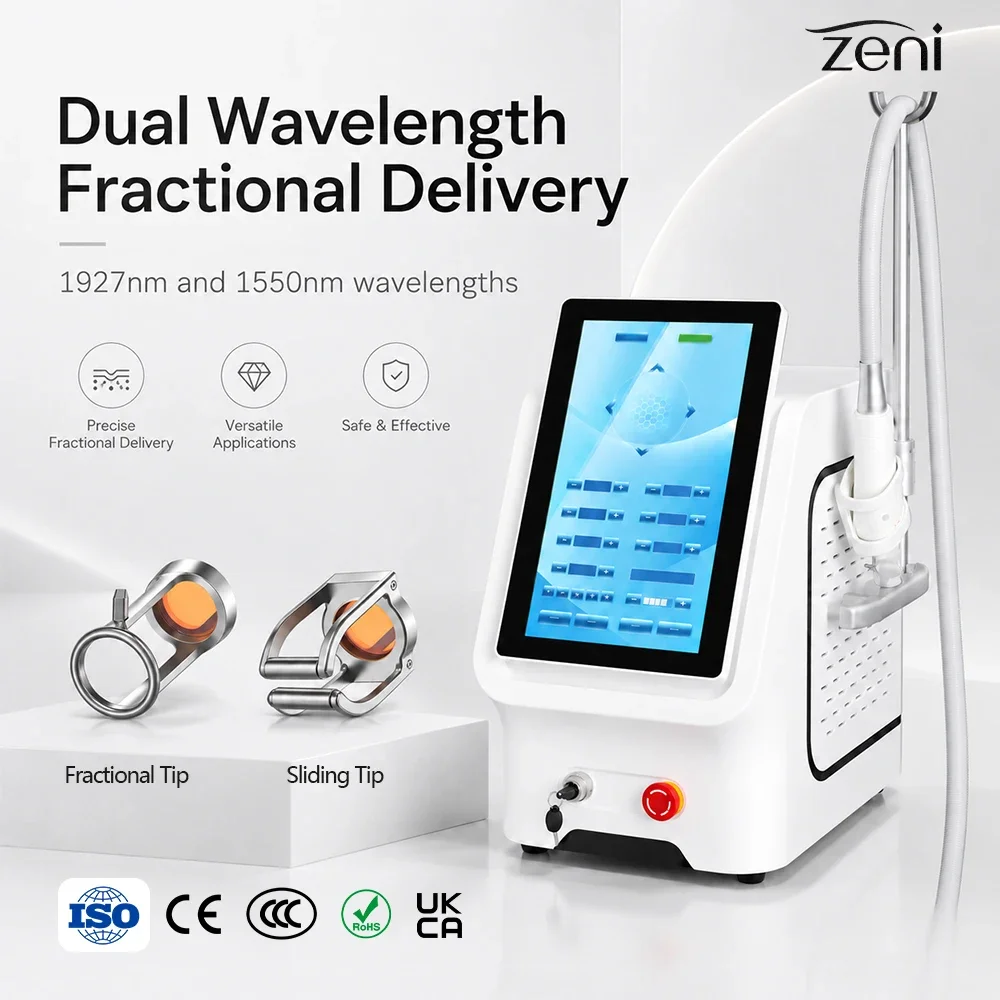 1927nm & 1550nm Thulium Laser Machine Laser Scar Removal Pigment Removal Melasma Removal Acne Treatment Beauty Machine for Salon