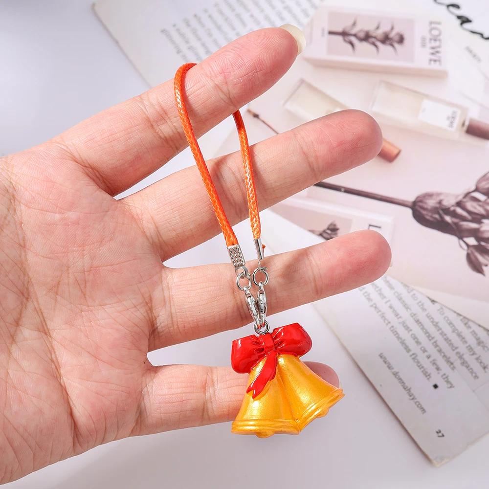 Aihua Niedlicher Schlüsselanhänger, schöner Weihnachtsbaum, Hirsch, Schneemann, Handykette für Frauen und Mädchen, Neujahr, Handtasche, Anhänger, Handyband, Geschenke – Detail 7