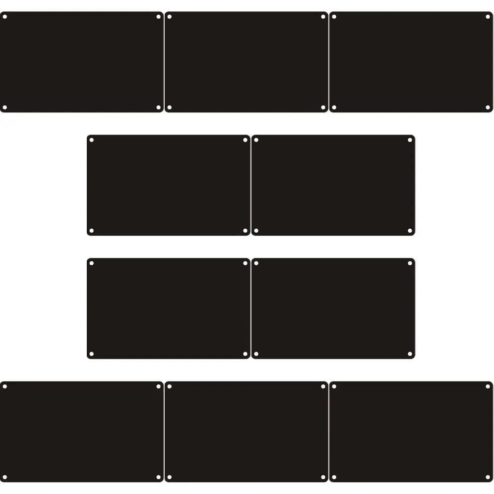 

10Pcs Strong Aluminum Blank Sign Plate for DIY Customization Engraving Painting Printing Name Plate Office Door Room Wall Sign