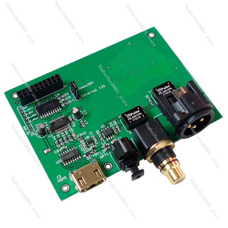 

For XMOS Amanero Italy USB digital interface I2S/IIS to coaxial fiber SPDIF AES output board