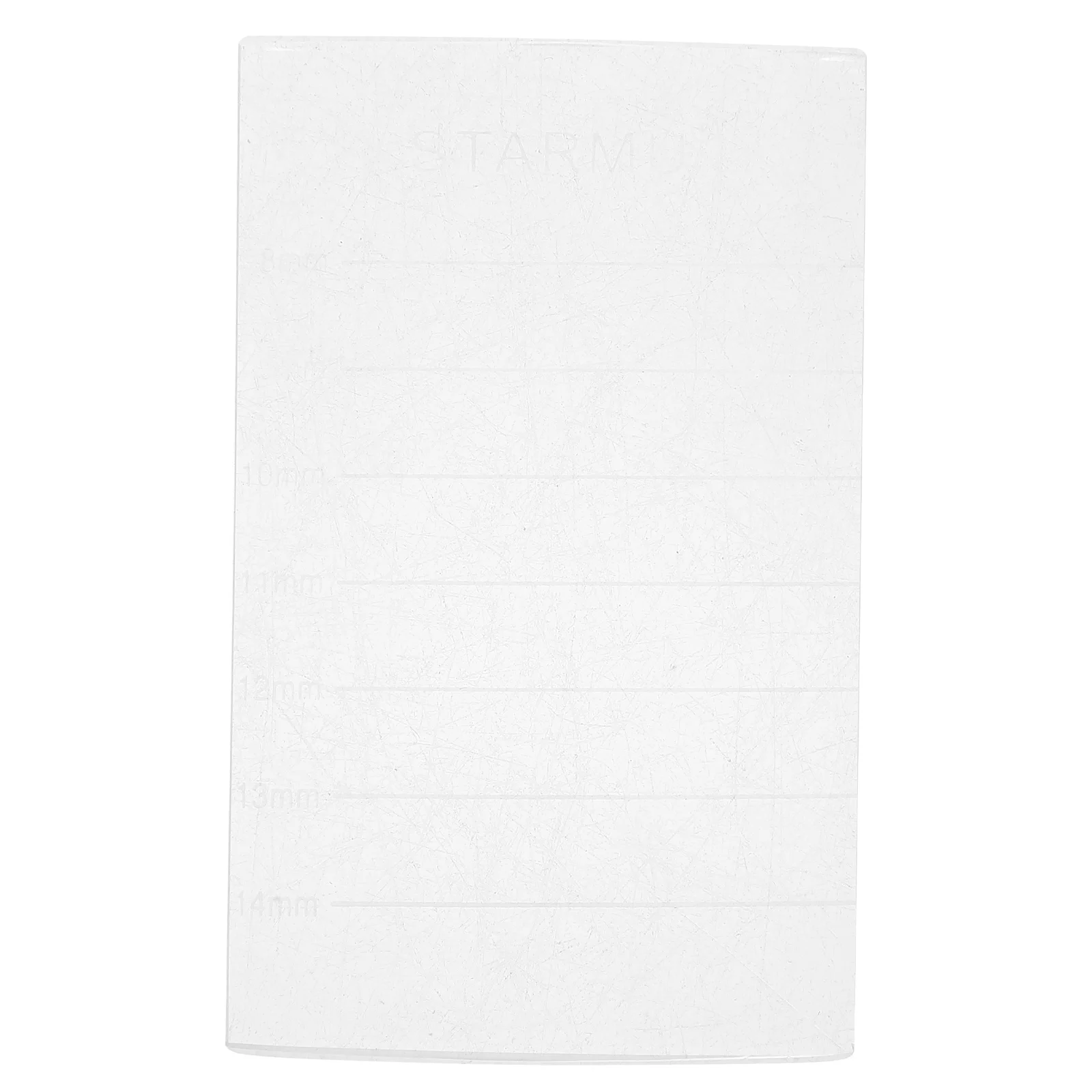 Clear Curved Eyelash Extension Pallet 8x5x1cm Reusable Non Porous Surface Easy Clean Professional Salon Use Eyelashes