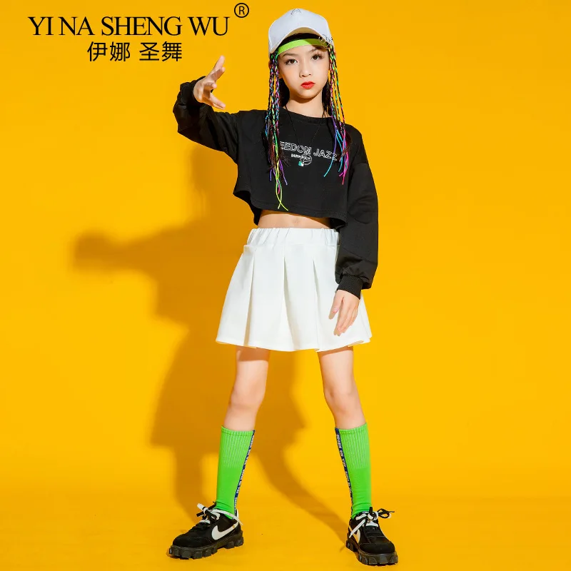 الأطفال أزياء الرقص أداء الهيب هوب صبي الفتيات أزياء رقص الجاز الشارع ملابس الرقص الطلاب التشجيع ازياء