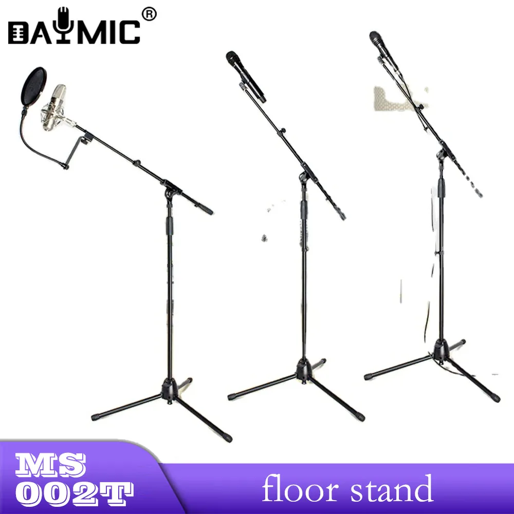 

Professional Adjustable Tripod Floor Telescope Boom Arm Microphone Stand For Singing Speech Teaching