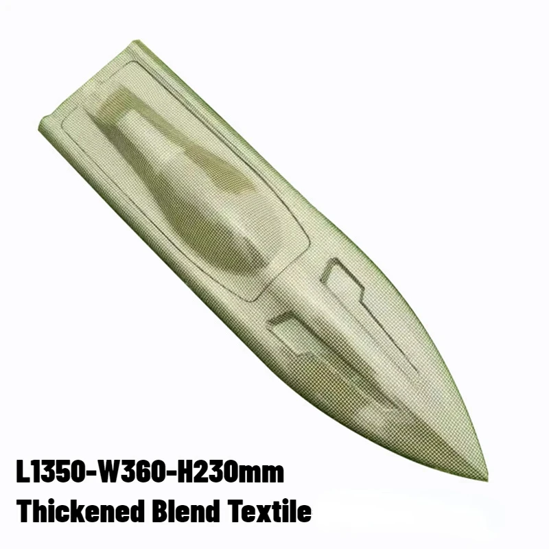 L1350-W360-H230mm Thickened Blend Textile Kevlar Hull, Extract Vacuum RC Speedboat Gasoline Electric Model Boat