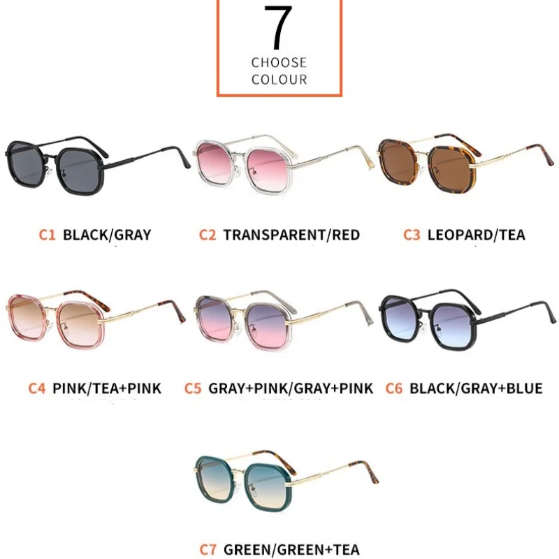 디자인 남성용 선글라스 초경량 PC+메탈 클래식 선글라스 여성용 야외 운전용 선글라스