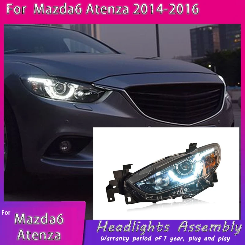 

Car Lights for Mazda 6 LED Headlight 2013-2019 Atenza Mazda6 Head Lamp Drl Projector Lens Automotive Accessories