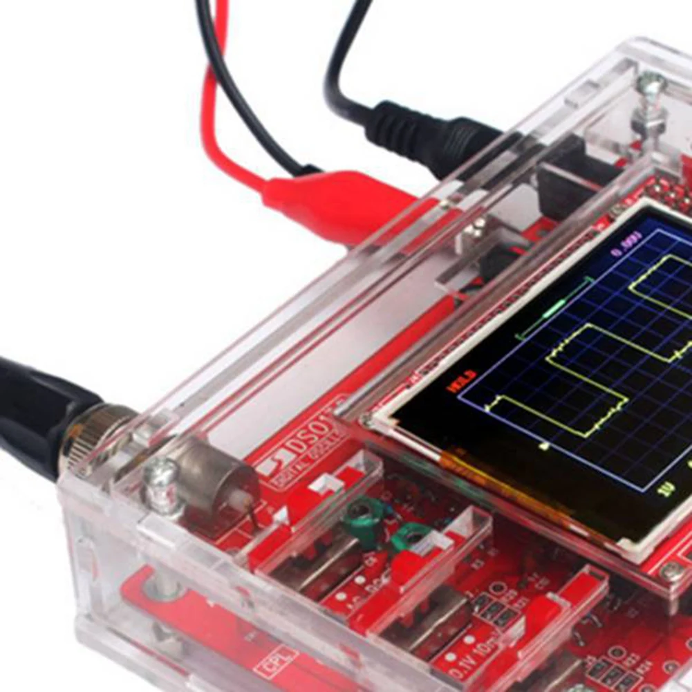 Dso138 Oscilloscope Kit Diy Learning Kit Handheld Pocket Digital Oscilloscope Kit Smd Soldering + Acrylic Diy Case