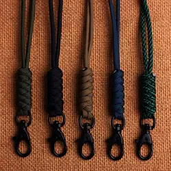 Rotatable Mobile Phone Lanyard Buckle Parachute Cord Self-Defense Emergency Survival Backpack Key Ring Neck Hanging Rope