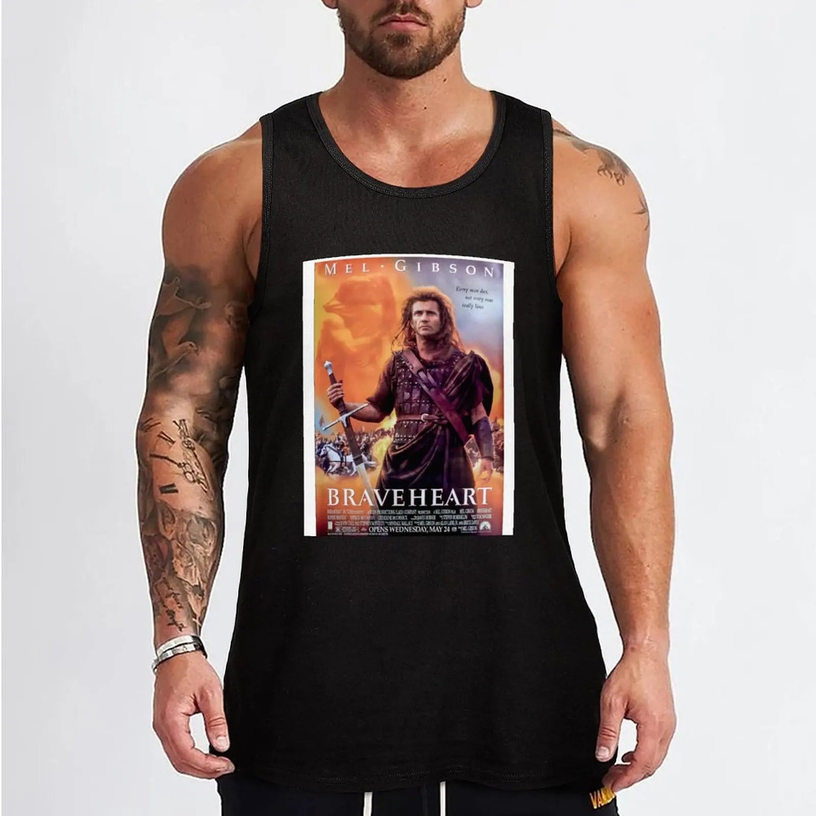 Braveheart Movie poster Tank Top sleeveless tshirts for men bodybuilding men man sexy?costume summer