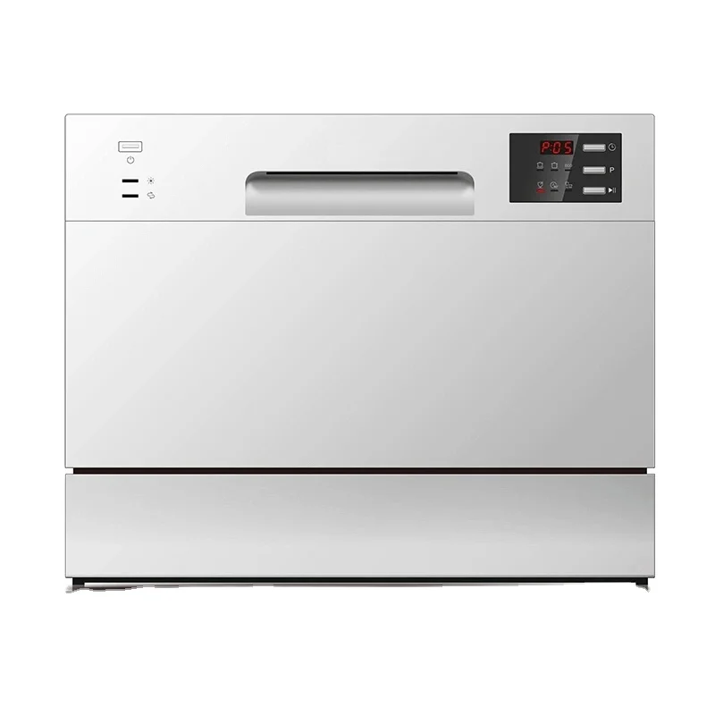 8 Settings Button Control Low Noise Residual Heat Drying Energy-saving  Electric Countertop Dishwasher For DDD08-55BM