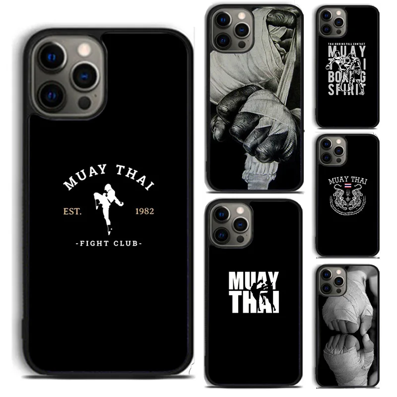 Kickboxing Fight Muay Thai Phone Case For For iPhone 16 15 11 12 13 14 Pro Max XS XR Plus coque