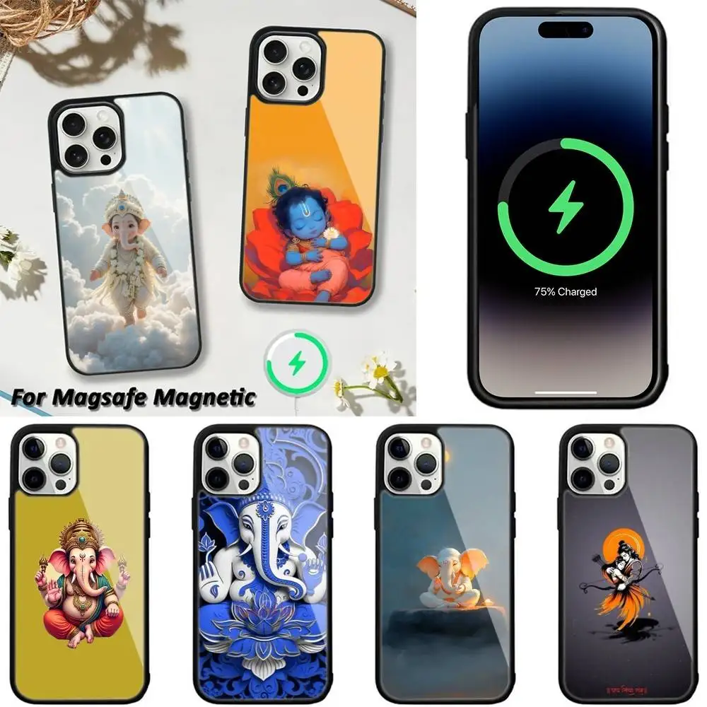 

Indian God Lord Krishna Phone Case For iPhone 16,15,14,13,12,11,Plus,Pro,Max,Mini Magsafe Magnetic Wireless Charging
