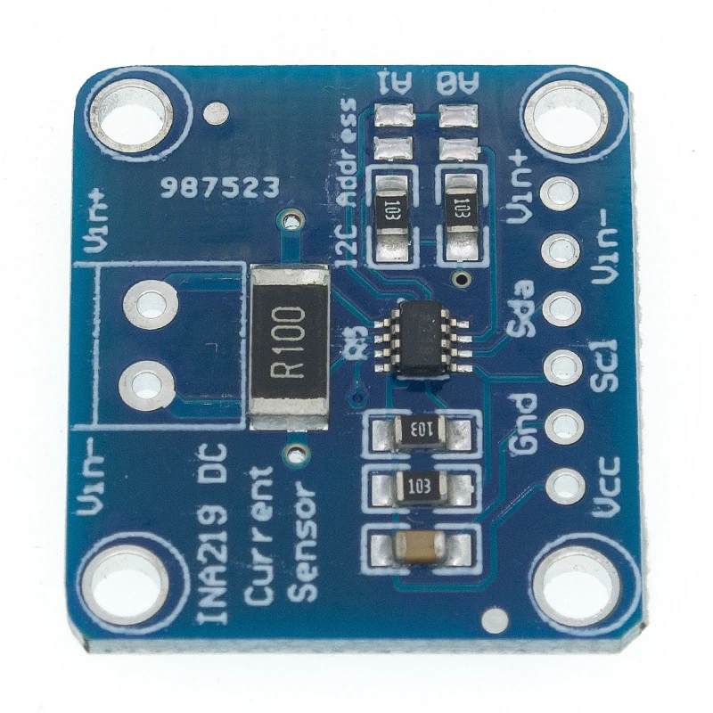 INA219 dwukierunkowy zasilacz prądu stałego czujnik SOT23 moduł Breakout DIY 3V-5V IIC I2C moduł czujnika monitorowania mocy