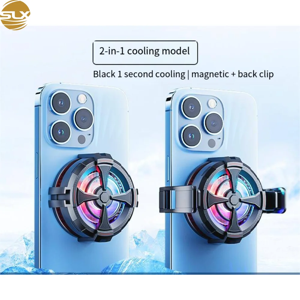 New Ice Mobile Phone Radiator Mobile Phone Cooler Magnetic Mobile Phone Cooling Fan for Switch Gaming Console Tablet Cooler