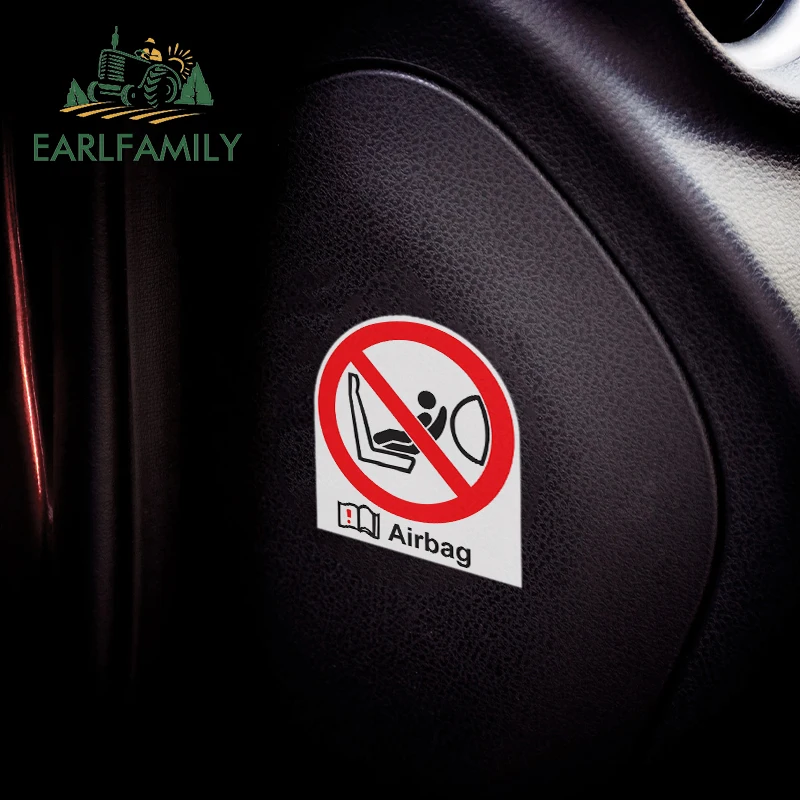 EARLFAMILY 13 سنتيمتر ل وسادة هوائية تحذير ملصقات السيارات الفينيل قافلة شخصية ملصق مائي RV JDM VAN الكتابة على الجدران الكرتون ديكور مقاوم للماء