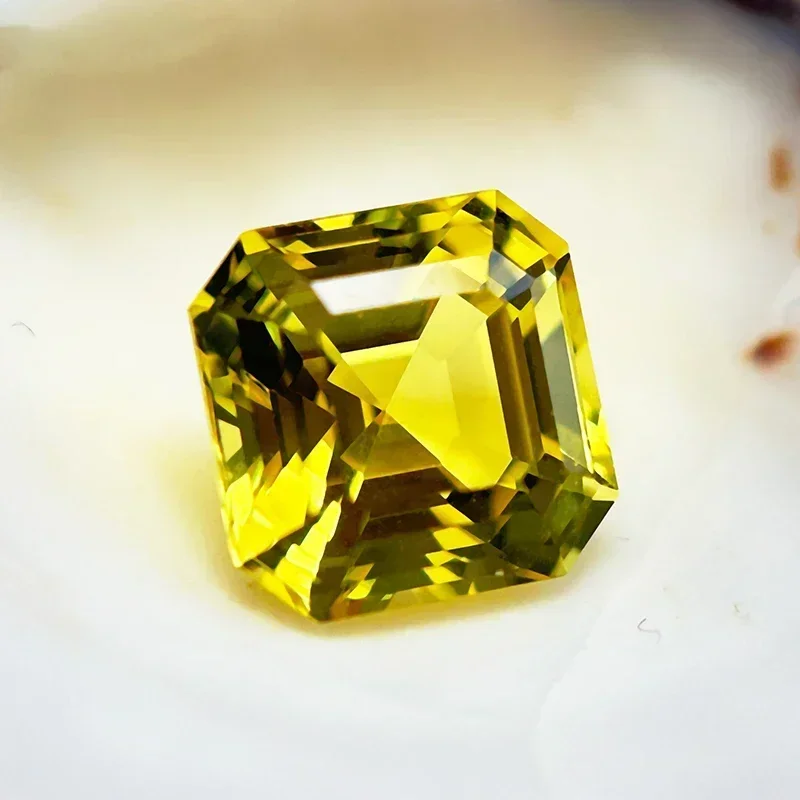 

Сапфир TopL-TopLab, выращенный в лаборатории, огранка Ашер, желтый цвет, VVS1, для самостоятельного изготовления колец, ожерелий, серег, основные материалы: шармы, драгоценные камни, сертификат