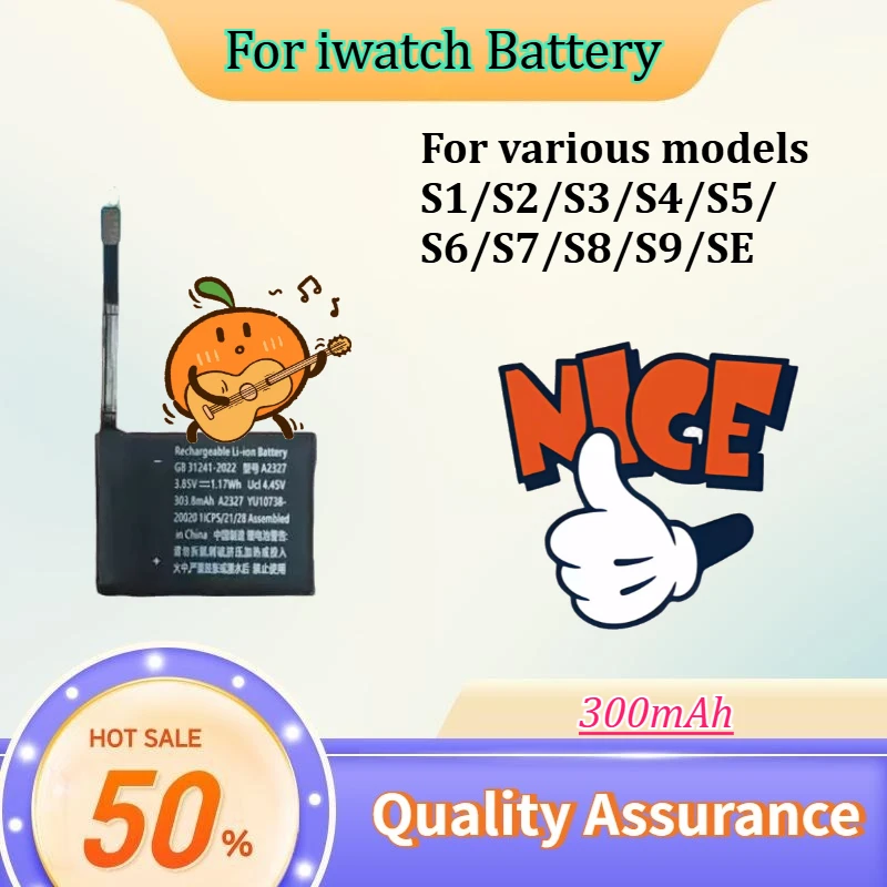 Wearable Watch Spare Power Cell  Replacement Internal Battery For Series SE S9 S8 S7 S6 S5 S4 S3 S2 S1 Watch Repair Accessories