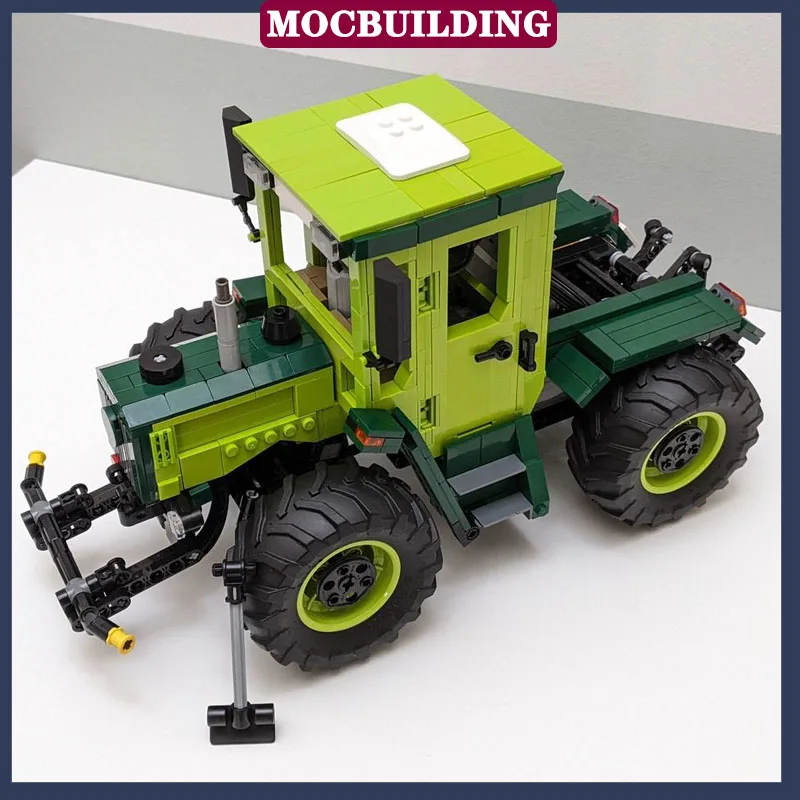 MOC City Tractor Model Building Block Assembly Electric Technology Transport Truck Boy Toy GiftCollection