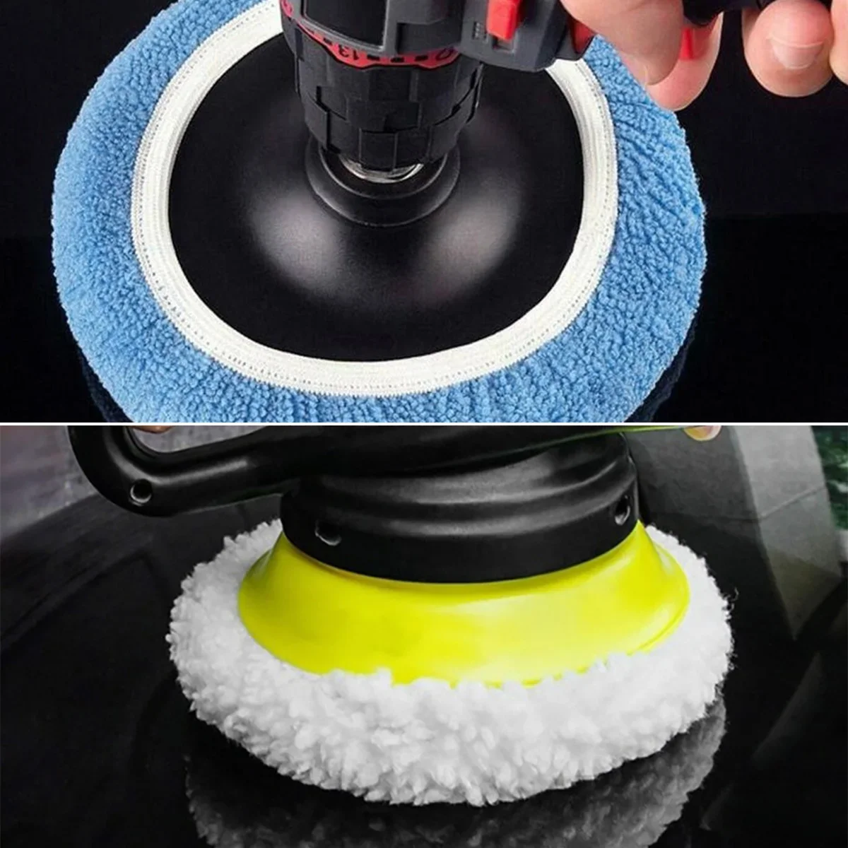 10PCS Polishing Pads Elastic Adjustable Anti-slip Polishing Bonnet Car Wax Cover Kit Buffer Buffing Pad Detail Clean Accessories