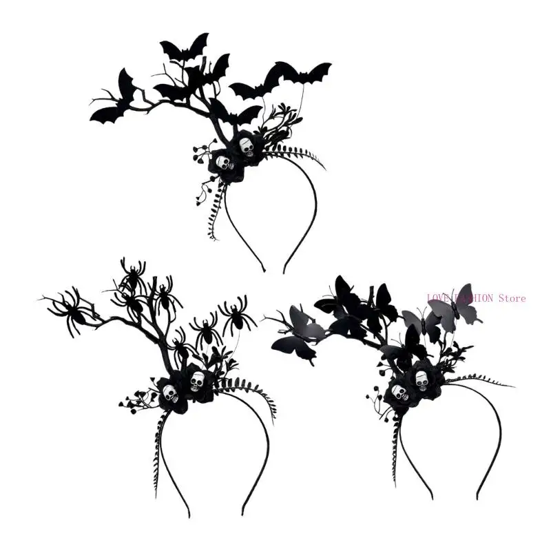 Gothic Resin Hair Band Elegant Branch Design For Women Party Accessory Y166