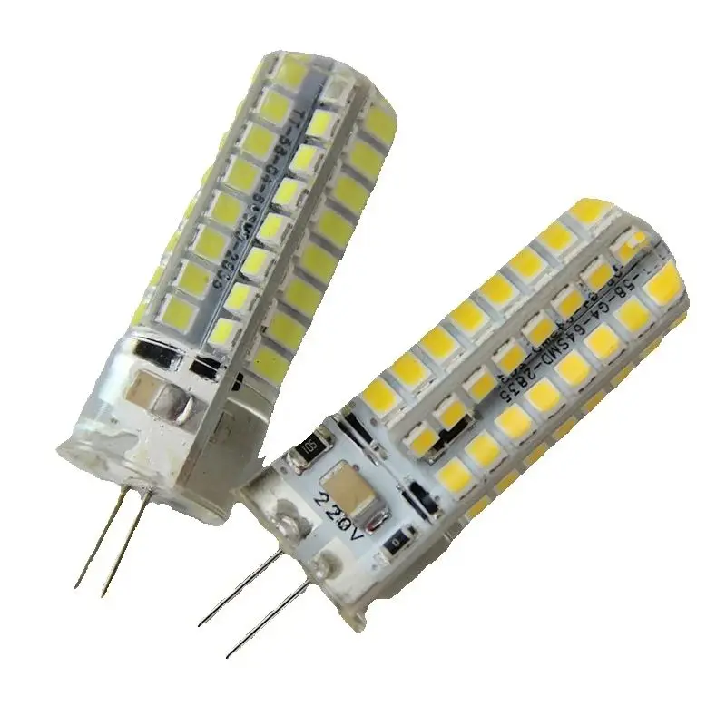 

G4 -2835-64D 6 Вт светодиодная лампа переменного тока 110-220 В двухконтактная лампа, энергосберегающая лампа бытовые светодиодные лампы заменяют люстры