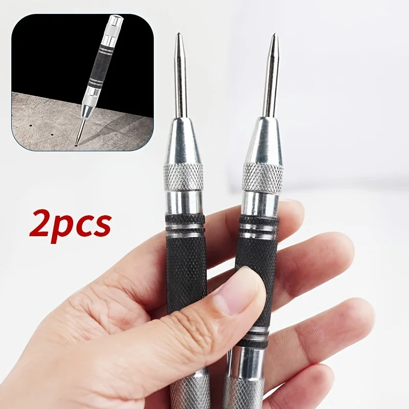2pcs center punch, drilling and positioning tool, high hardness center locator, car glass broken window