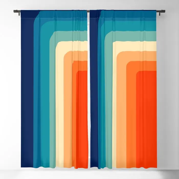 80s Vintage Palette Blackout Curtains 3D Print Window Curtains For Bedroom Living Room Decor Window Treatments