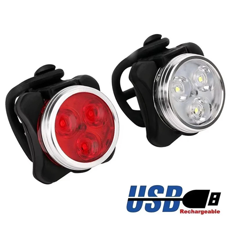Night ขี่จักรยานไฟท้ายกลางแจ้ง Highlight COB LED USB ชาร์จ Mountain LED ไฟเตือนจักรยานไฟท้ายจักรยานอุปกรณ์เสริม