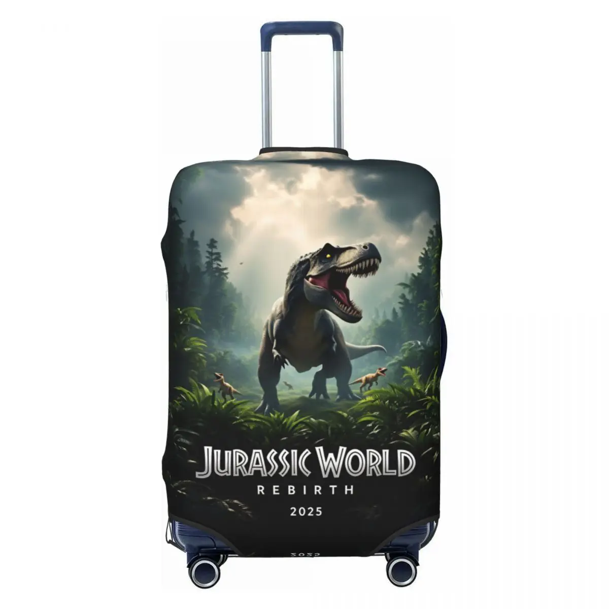 

Jurassic Rebirth Dinosaurs Attack World Suitcase Cover Flight Strectch Luggage Supplies Cruise Trip Protector