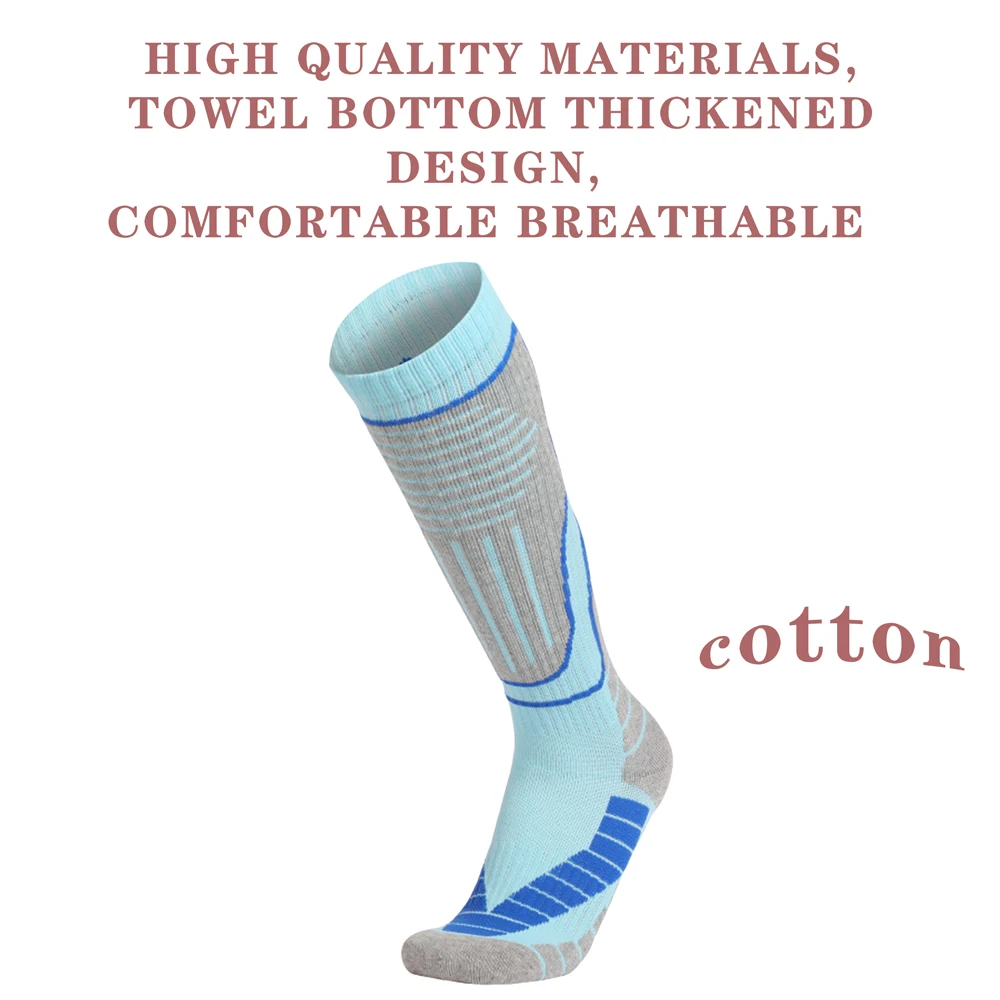 1 Pair Thermal Winter Cotton Women Ski Socks Children Sports Socks Snowboarding Cycling Adult Skiing Thicker Leg Warm