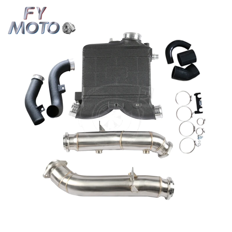 طقم المبرد الداخلي + ماسورة العادم النازل لمرسيدس بنز AMG C43 GLC43 #1