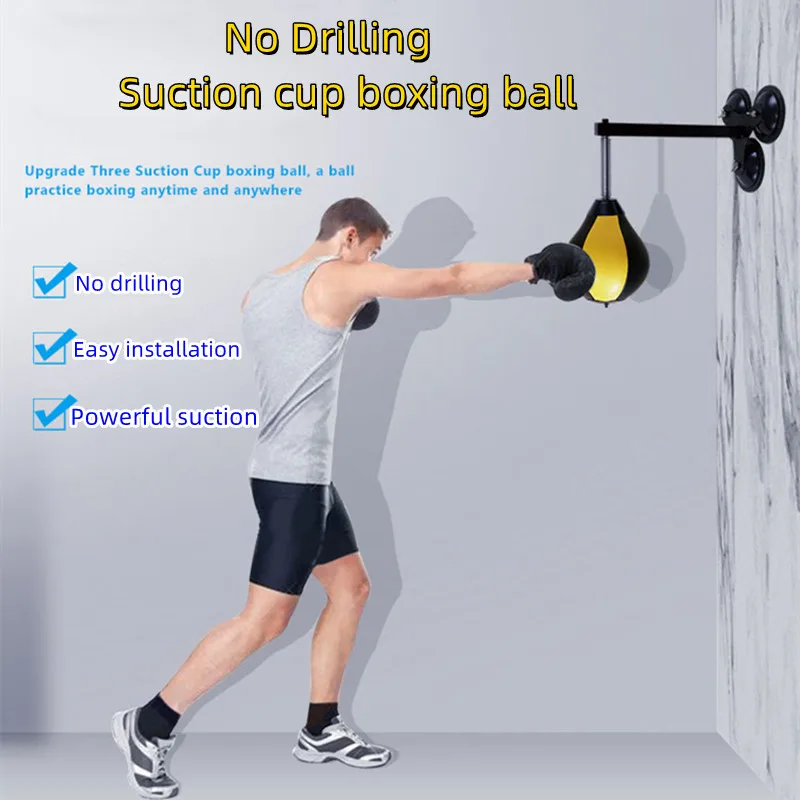 No Drilling Boxing Training Ball Suction Cup Boxing Speed Reaction Ball Home Combat Fighting Training Pressure Relief Ball