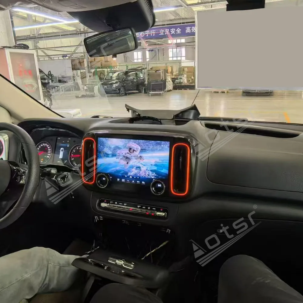 Automotive Multimedia Android Touch Screen For Mercedes Benz Vito 4D Intelligent Upgrade 2024 GPS Navigation Car Radio Head Unit