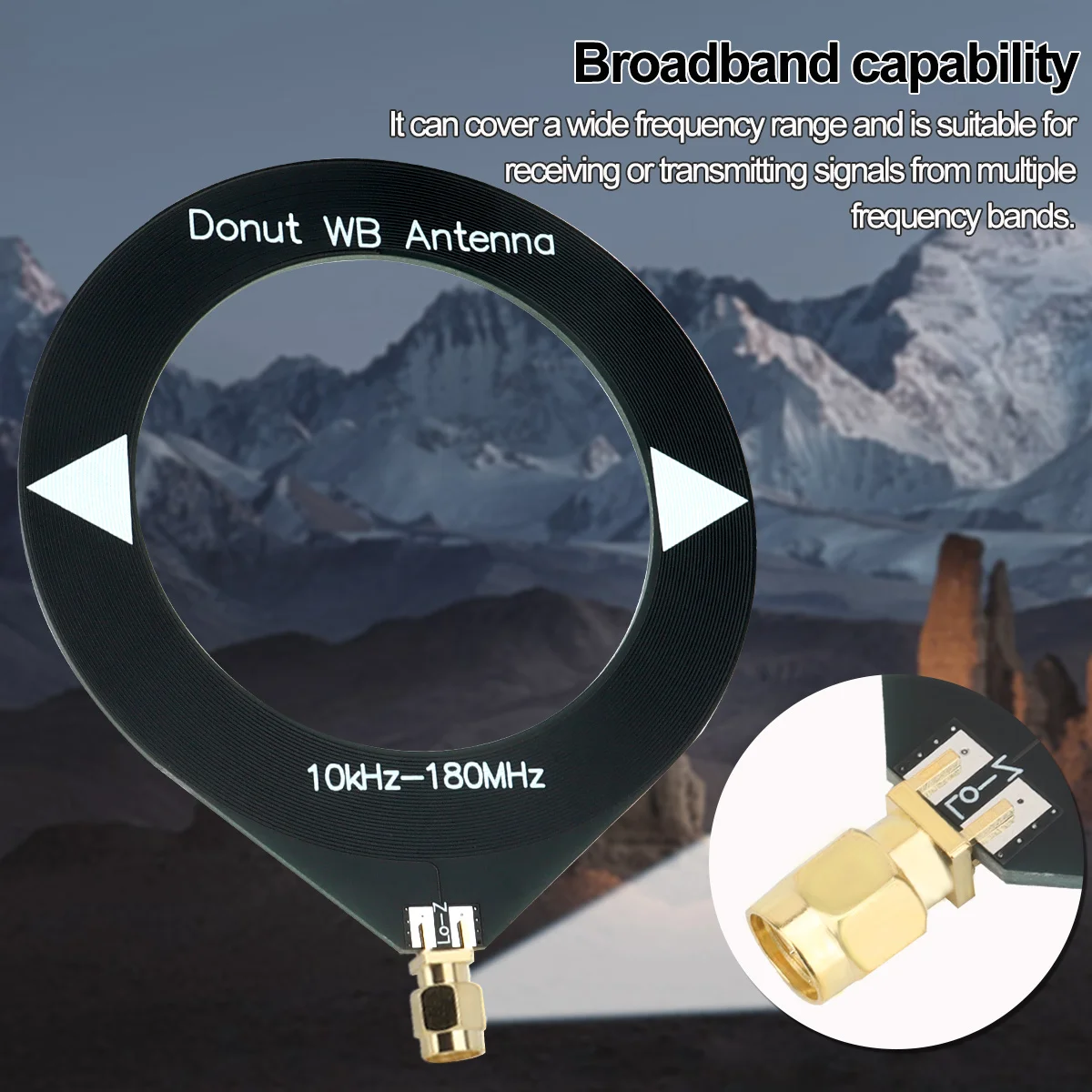 Antena donut banda ancha HF VHF para recepción de onda corta - imagen 3