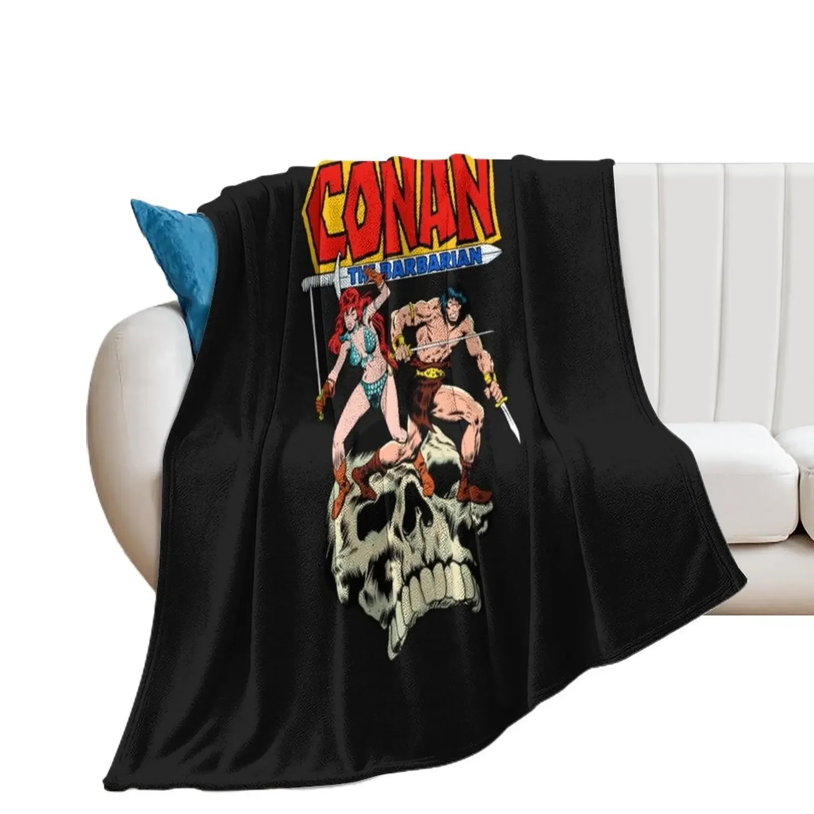 Conan The Barbarian Conan and Red Sonja Throw Blanket Flannel Baby For Sofa Thin Luxury Thicken Blankets