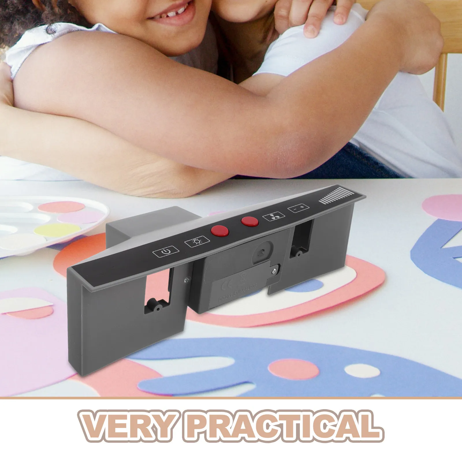 Children's Play Kitchen Range Hood Simulated Light Sound Effects Pretend Kitchen Appliance Role Play Accessory